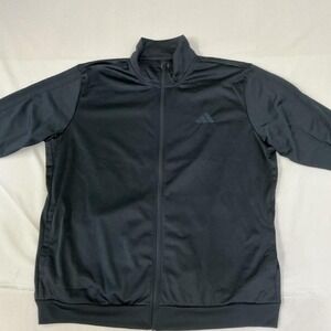 Black‎ Adidas full-zip track jacket. Size XXL
